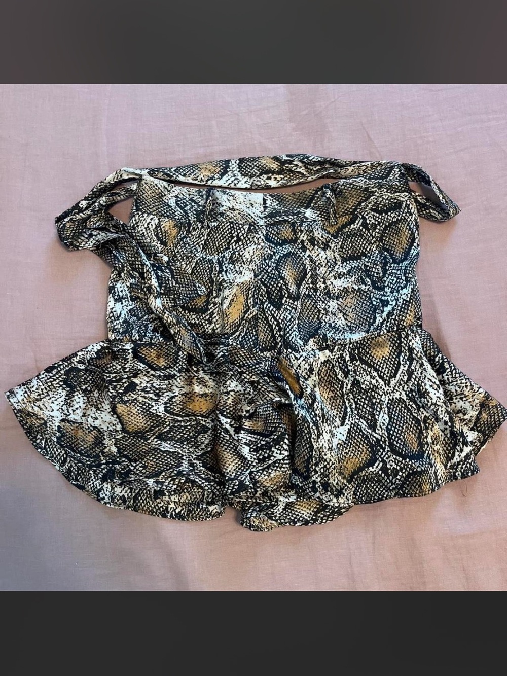 Zara Snake print satin skort 🐍🐍🐍🐍